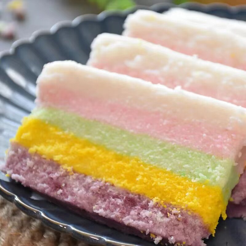 Yanbian Korean special color cloud pastry Korean style gourmet New Year's rice cake Rice Cake Rice Cake Rice Cake Rice Cake Rice Cake with a Specialty Snack-Taobao