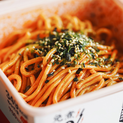 日食记超级零控卡面0糖低脂魔芋面6盒火鸡面热干面轻食免煮即食