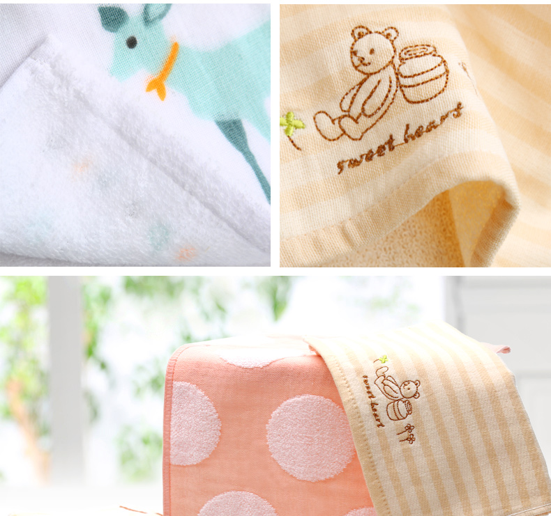 Jie Ya khăn bông gạc nhỏ bé trẻ em rửa khăn trẻ sơ sinh tắm mềm khăn khăn con - Khăn tắm / áo choàng tắm khăn tắm 70x140cm