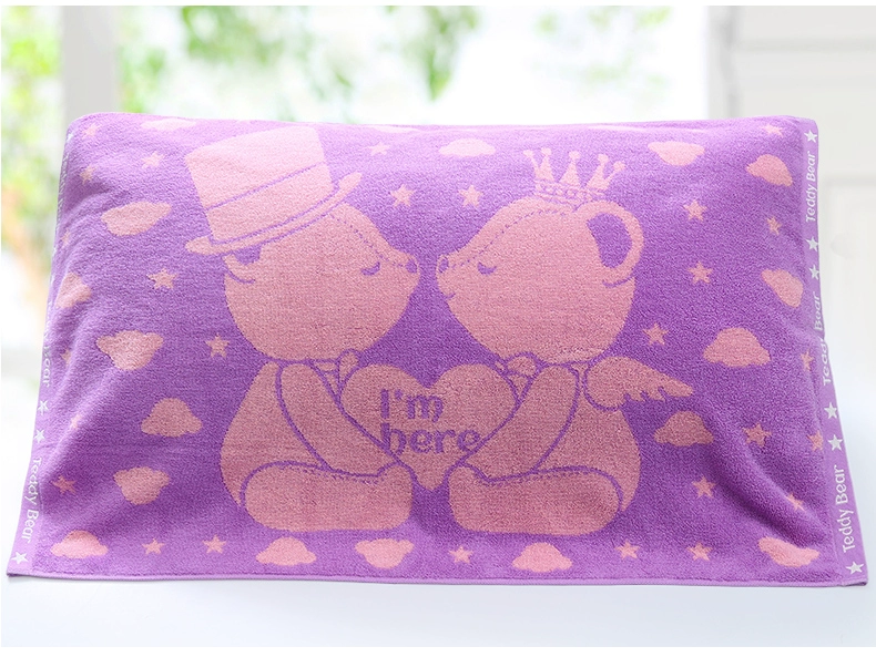 Jie Li Ya / Teddy báu gối khăn bông Bốn mùa thoáng khí tăng dày người đàn ông trưởng thành và phụ nữ đôi gối khăn