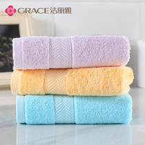 Jielia towel cotton wash face household adult men and women couples thick soft absorbent towel