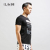 Luo Hao nam mùa hè cotton mỏng giản dị cổ tròn ngắn tay t-shirt nam thời trang cá tính in ấn thanh niên từ bi người đàn ông Áo phông ngắn