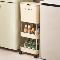 Japanese kitchen trash can storage rack without bending for home use 2024 new heightened model double layer with lid to increase capacity