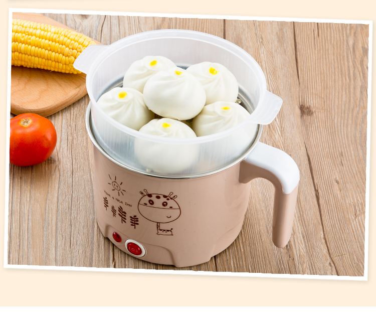 nồi hấp bằng điện Nồi hấp trứng 304 cháo đôi tạo tác nhỏ trứng nhỏ 羹 Máy tự động tắt máy hấp điện nhỏ - Nồi trứng nồi lẩu điện mini