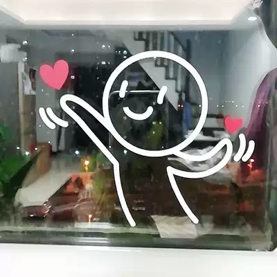 Net red shop background wall decoration Nordic ins Wind wall stickers pattern fairy literary girl heart room layout