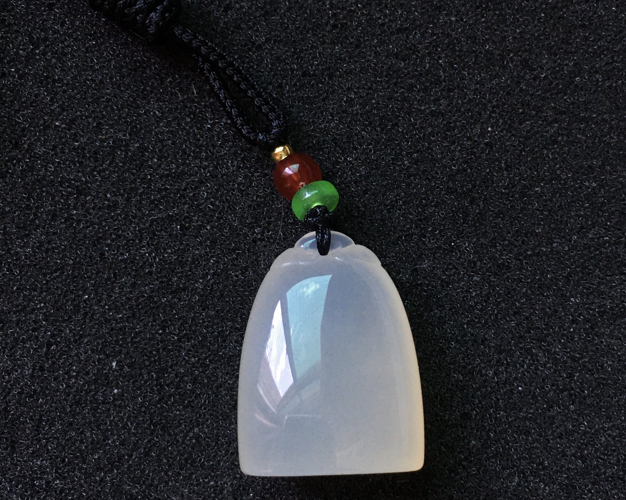 Yunnan Huanglongyu Ice seed says Happy Pendant Chicken Oil Yellow Ruyi Pendant Pendant and Jade Pendant Necklace for Men and Women
