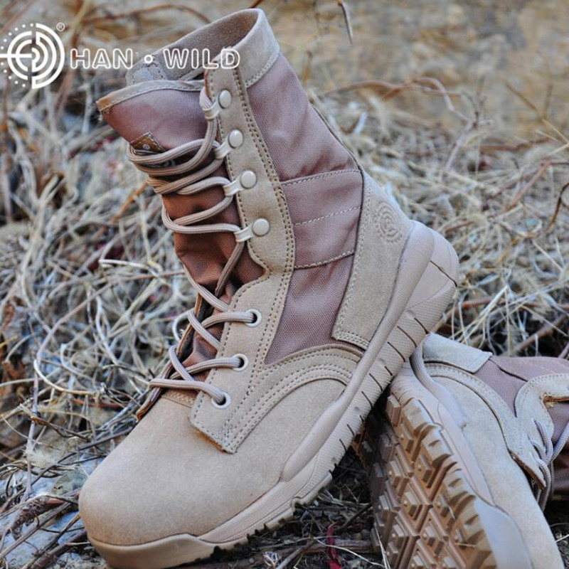CQB Ultralight Combat Boots SFB Outdoor Climbing Hiking Desert Tactical Boots Summer Men And Women Large Sizes of High Cylinder Boots