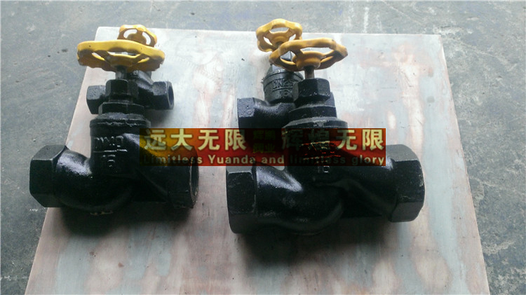 Yuanda valve Cast iron threaded PTFE stop valve J11F-16 DN15-50
