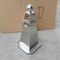 Stainless steel round quadrilateral road cone reflective cone custom weighted parking metal bucket warning no parking 07 thick