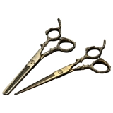 Импортированный 440c Профессиональные местные тиранские золотые волосы, ножницы для парикмахера, ножницы, тонкие ножницы, ножницы, посвященные