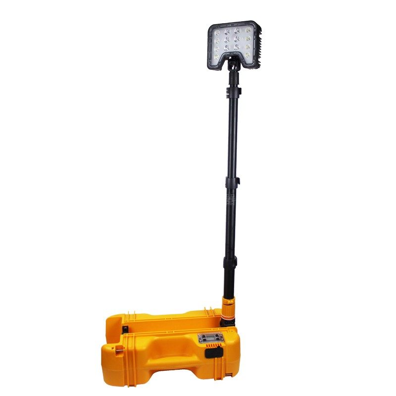 FW6116 Lightweight Mobile Light Red and Yellow Warning Light Emergency Repair Lifting Light Power Display Electric Mobile Light Warning Light