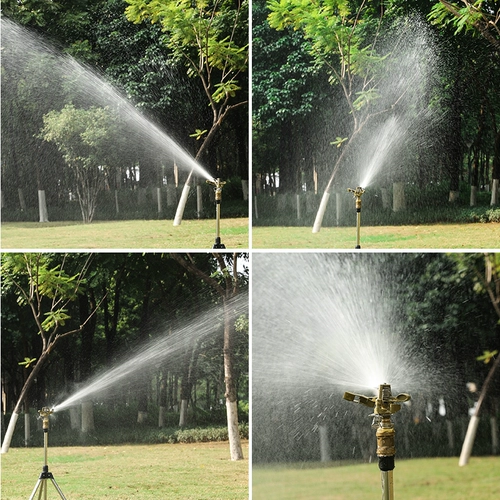 Сельскохозяйственное орошение 4 балла 6 очков Рокер Рукооборот Спринклер 360 градусов Автоматическое вращение спринклер ирригационное ирригационное ирригационное сухое