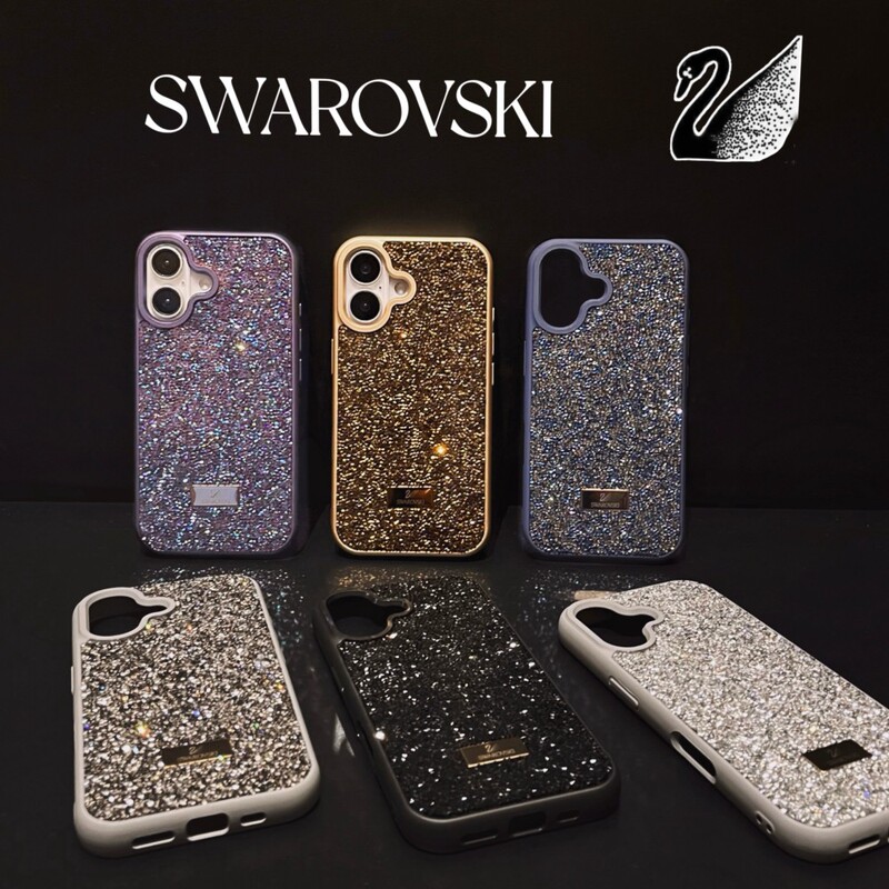 Suitable for iPhone 17 Pro Max Phone Case, New Full Diamond 16 Pro Swarovski Rhinestone Case, 15 Apple High-End Feel, 15 Pm Luxury Women's Model, 14 Plus Sparkling, 13 Shiny Diamond, 12 Silicone