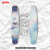 Novice skateboarding girl beginner new BIGFREE mid-range series couple DC brush street flat flower