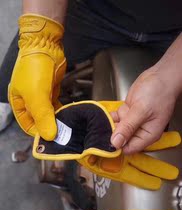 Ugly brothers UBLYBROS motorcycle motorcycle gloves retro Harley plus velvet windproof riding universal deerskin men and women