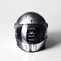 Harley riding locomotive France VELDT carbon fiber retro full helmet triumphal latte Ducati combination half helmet