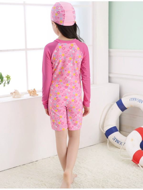 Trẻ em đồ bơi kem chống nắng dài tay lặn phù hợp với cô gái cậu bé một mảnh áo tắm trong cậu bé lớn bé nhanh chóng làm khô wetsuit đồ bơi trẻ em nữ