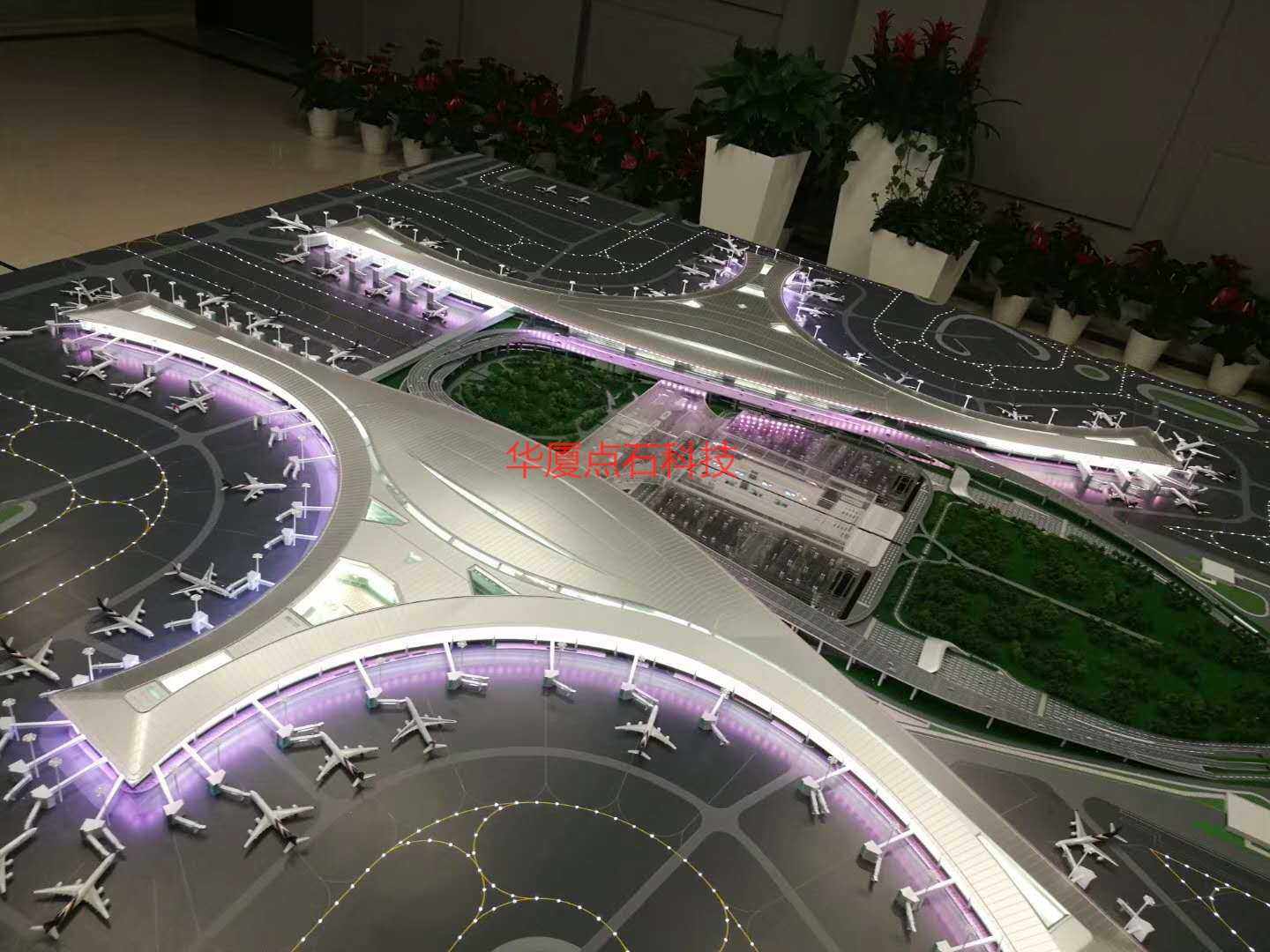Airport lift sand table model high-speed rail station subway station model making and design dynamic sand table building model