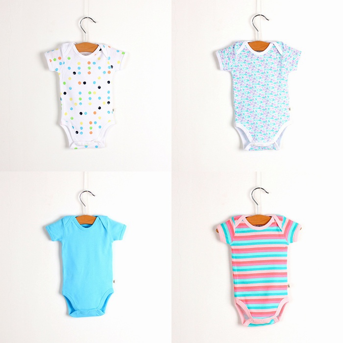 2018 Summer New Newborns Baby Toddler Baby Toddler Kha-clad Hip Wrap Fartsuit Styling Multicolored