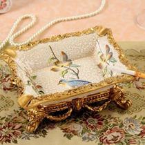 Eurostyle Ceramics Fashion with lid Creative Fashion Extravagant luxury Ornament American Ashtrays Upscale