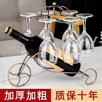Home Red Wine Glass Shelf Creative Red Wine Rack Pendulum high-footed wine decorated inverted wine bottle shelf European-style wine rack