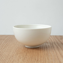 MUMO Wood Ink Sub White Bowl Defied White Porcelain Soup Bowl Rice Bowl Single Kitchen Restaurant Minimalist Daily Style Home Mix