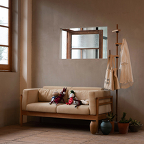 MUMO Wood Ink Thread Hanger Single-Pole Clothes Hat Rack Simple Home Bedroom Hanging Hanger Modern Standing Solid Wood