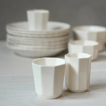 MUMO wood ink deer to no ancient tea cup series ceramic tea cup art minimalist white porcelain mug tea smelling and smell