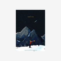 MUMO Wood Ink Goodnight Set Illustrations Living Room Home Decoration Minimalist Decoration Painting Postcard Poster