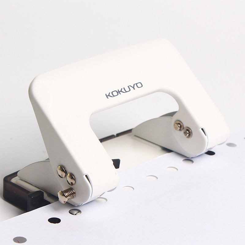 KOKUYO two-hole loose-leaf hole puncher paper round hole stationery B5A4 paper document binding manual hole puncher - Taobao