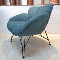 Nordic Single Sofa Chair Subminima Modern Balcony Sloth Casual Chair Small Family Style Bedroom Fabric single chair