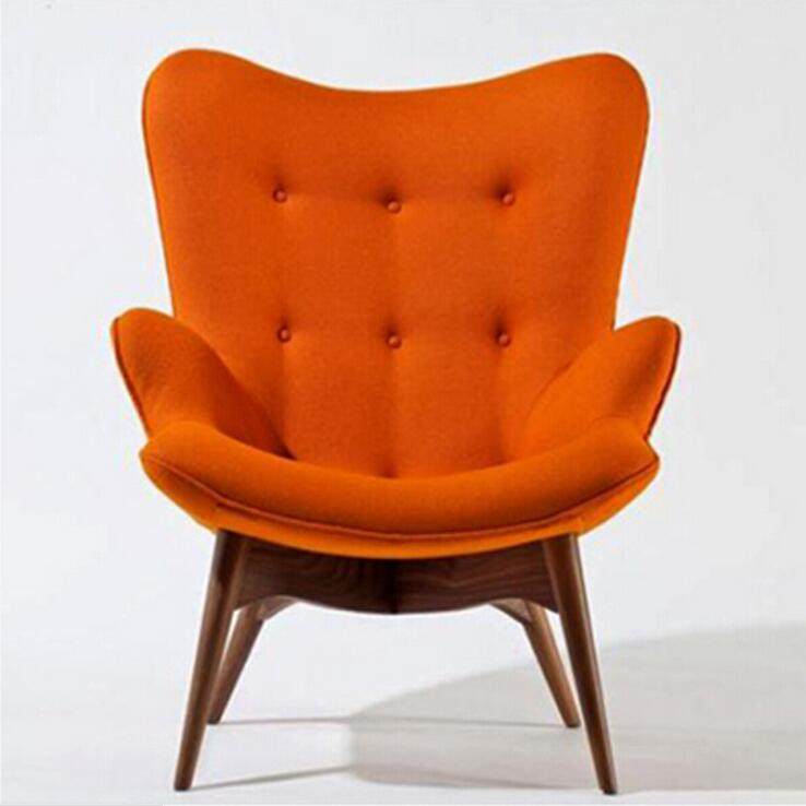 Nordic Clothes Currie Curriculum and Modern Leisure Fashion Japanese Pellet Chair Armchair Solid Wood Sofa Chair