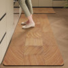Imitation wood grain kitchen floor mats, carpet mats, special floor mats, wipeable, washable, water-absorbent kitchen non-slip and anti-oil floor mats for home use