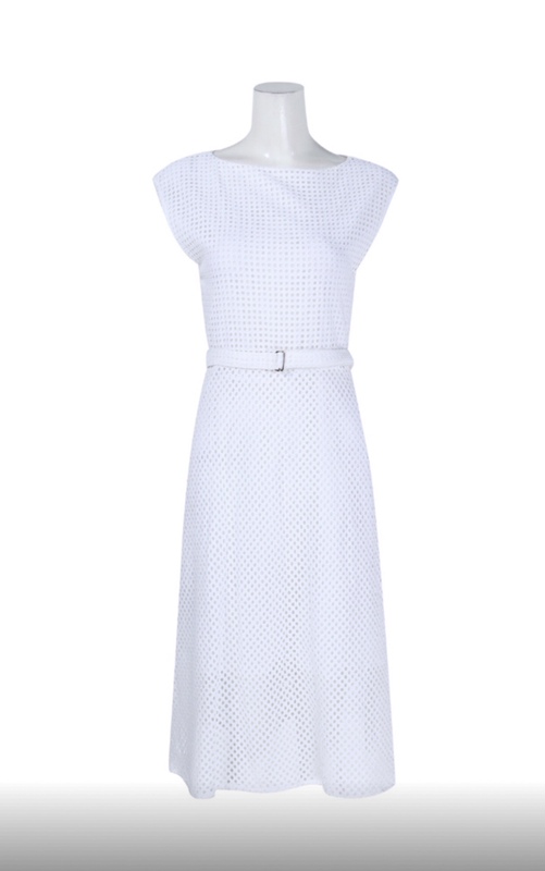 [Monkey Home Us In-Stock Product 345 Usd] American Theory White Lace Hollow Out Dress