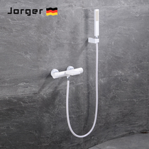 Germany jorger all-copper bathtub faucet Cylinder edge hot and cold waterfall hanging in the wall Nordic creative constant temperature shower