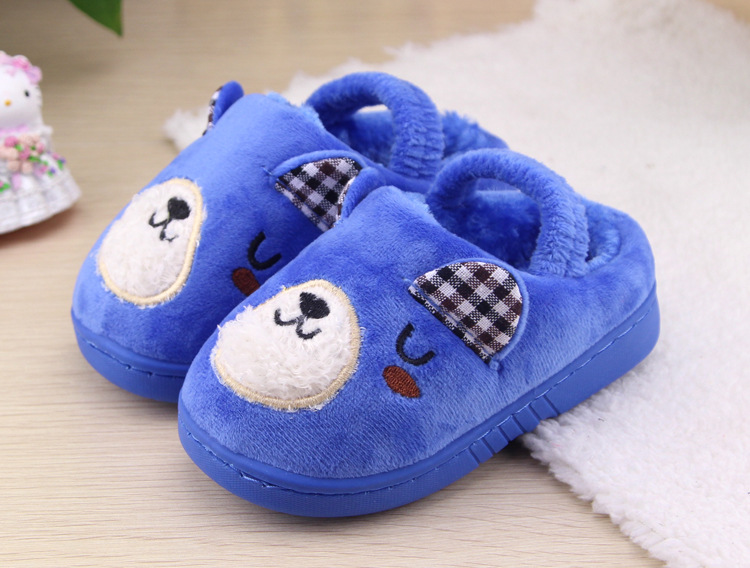 Chaussons enfants en suède pour hiver - semelle caoutchouc - Ref 1007042 Image 16