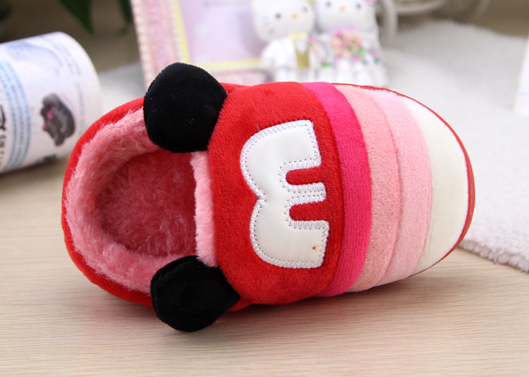 Pantoufles enfants en suède pour hiver - semelle caoutchouc - Ref 1005581 Image 29