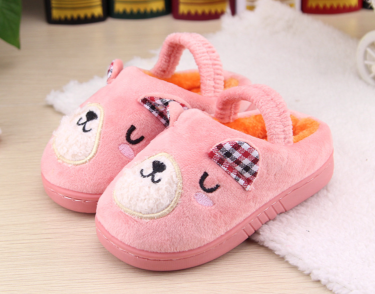 Chaussons enfants en suède pour hiver - semelle caoutchouc - Ref 1007042 Image 7