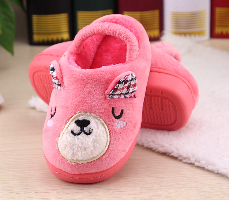Chaussons enfants en suède pour hiver - semelle caoutchouc - Ref 1007042 Image 13