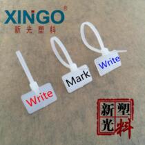 Sign nylon cable tie Mark external standard square cable tie 4x150 15m length foot 250 mark writing