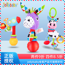 jollybaby baby hand rattling baby toy 0-3 months newborn grasp training puzzle guar gum can bite