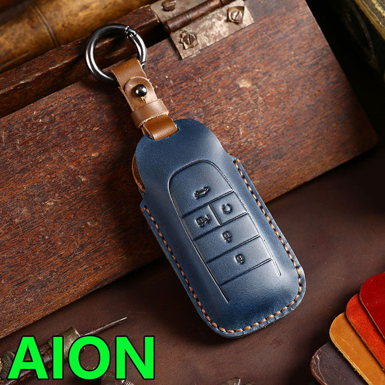 Wide Steam Een Y Een S AIONS Plus AION V Private genuine leather key cover Keybag modified to decorate