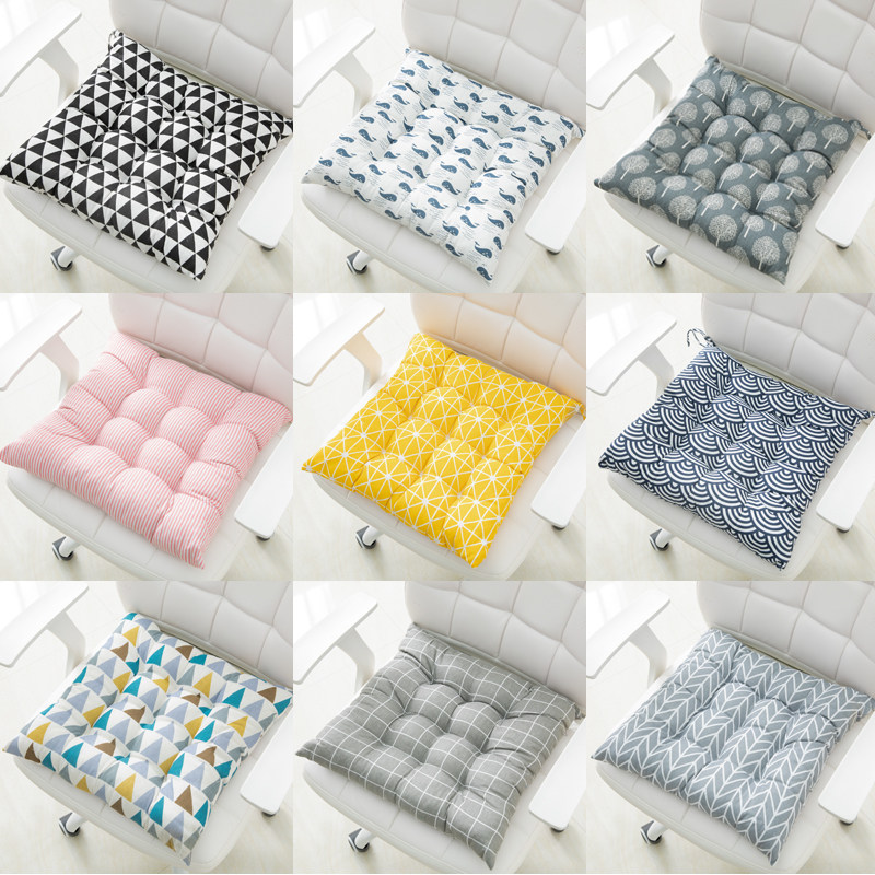 Thickened Cushion Chair Cushion Office Cushion Office Long Sat Student Dormitory Girl Small Stool Butt Ground Mat Home Soft