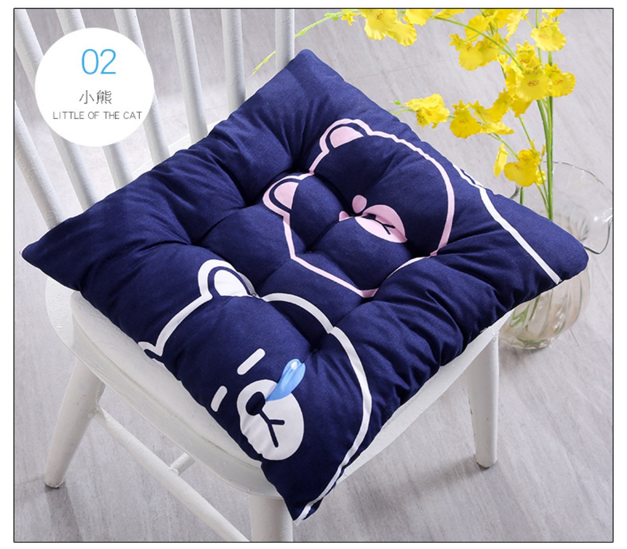 Văn phòng máy tính ghế đệm ghế đệm ghế đẩu ký túc xá sinh viên tatami dày Ăn Ghế đệm ghế đệm - Ghế đệm / đệm Sofa thảm trải ghế gỗ mùa đông