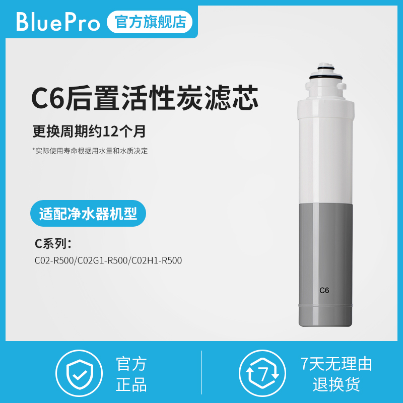 BluePro Bolebao C6 rear activated carbon filter - suitable for C02 upgraded water purifier