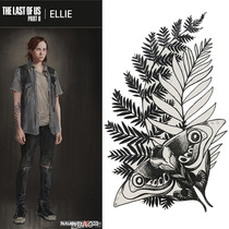 Last survivor 2 American Doomsday 2 Ellie tattoo sticker waterproof arm flower arm tattoo sticker game props COS