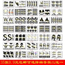The Worlds Top 100 DJ electric tattoo stickers Martin smoker A God Allen Walker Avicii sticker label logo