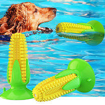 New pet dog toy Bite-resistant teeth cleaning suction cup brushing toothbrush sound sound can float on the water