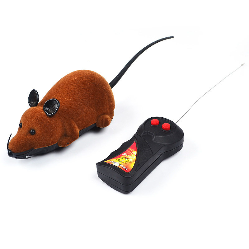 Remote control intelligent electric cat teasing dog toy simulation mouse forward and backward turning vibrato with the same style