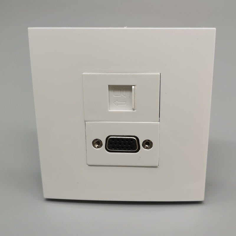 Type 86 CAT6 1000000000000000 Six class free of beating Internet Internet line Computer broadband VGA Straight-plugged wall socket switch panel